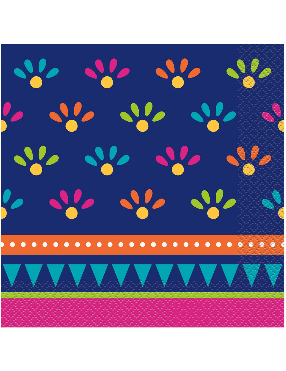 șervețele de hârtie boho fiesta pentru petrecere violete cu motive colorate