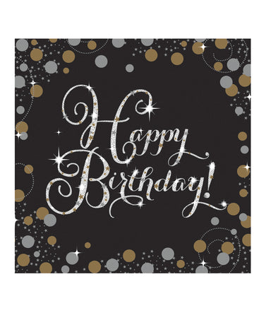 16 șervețele de hârtie strălucitoare pentru sărbători, 33 x 33 cm La mulți ani, femei de culoare!