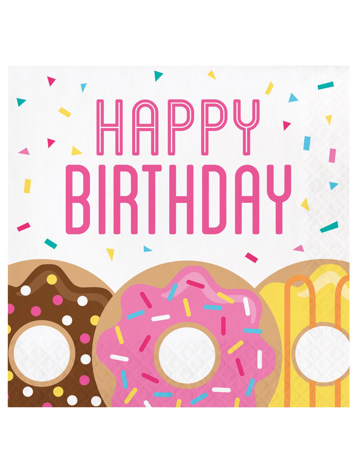 16 șervețele din hârtie cu gogoși pentru aniversare 33 x 33 cm 