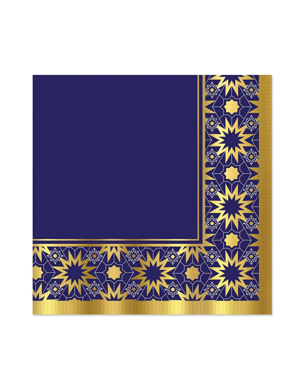 șervețele de hârtie Aïd Mubarak pentru decor oriental albastre și auriu