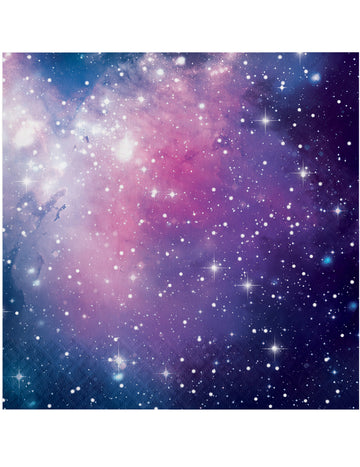 16 serviettes en papier galaxy 33 x 33 cm voie lactée