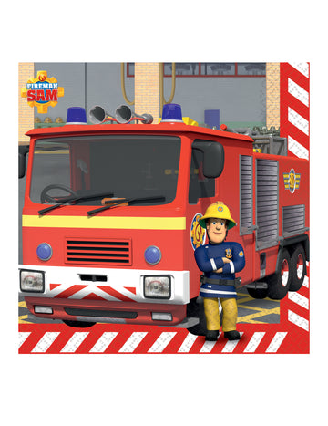 16 șervețele de hârtie Fireman Sam™ 33 x 33 cm