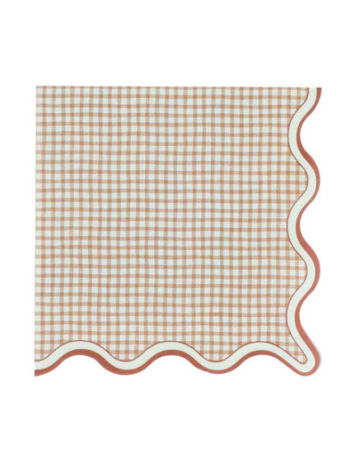 16 Șervețele din hârtie vichy Cottage Living 33 x 33 cm