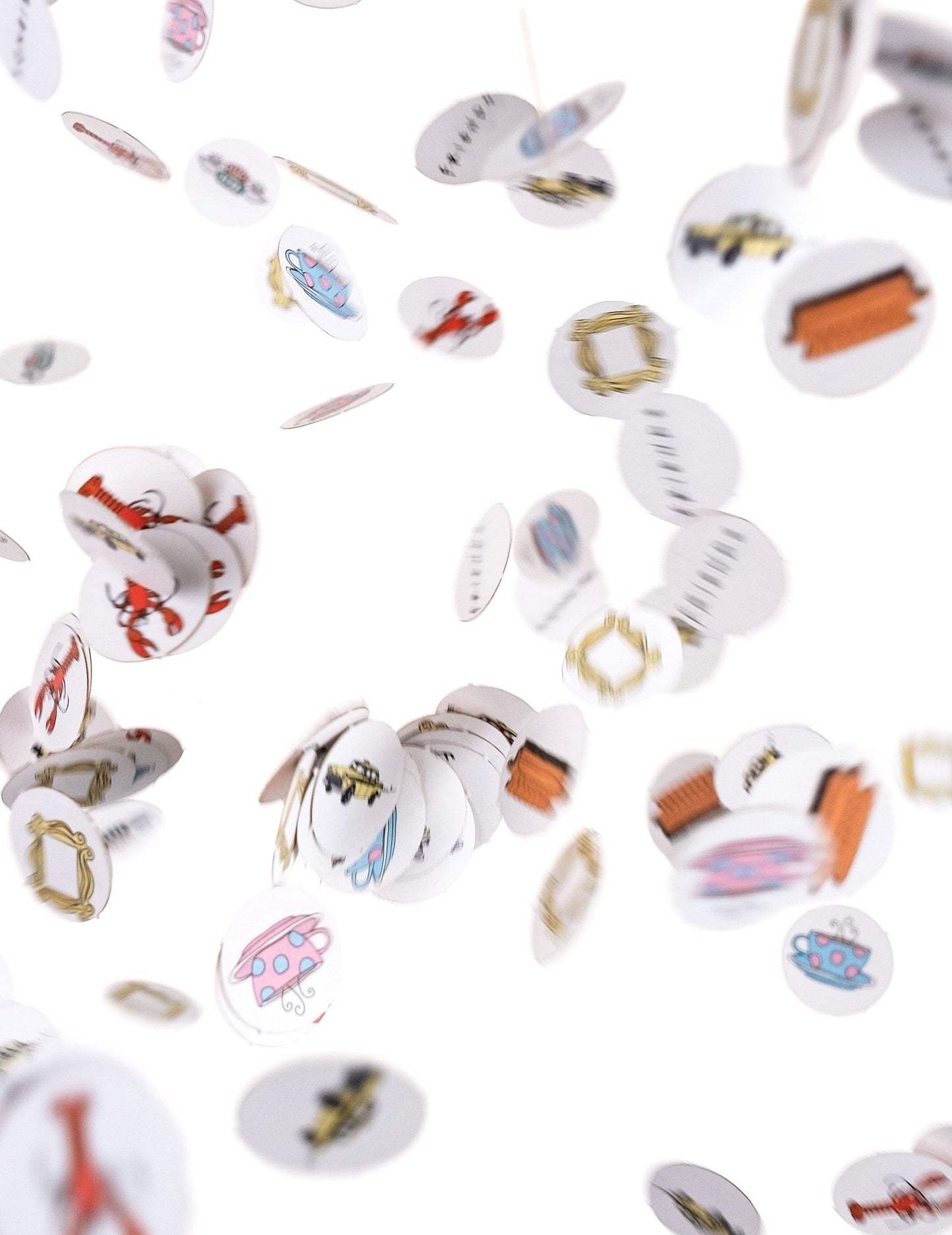 Effet de pluie des Confettis Friends