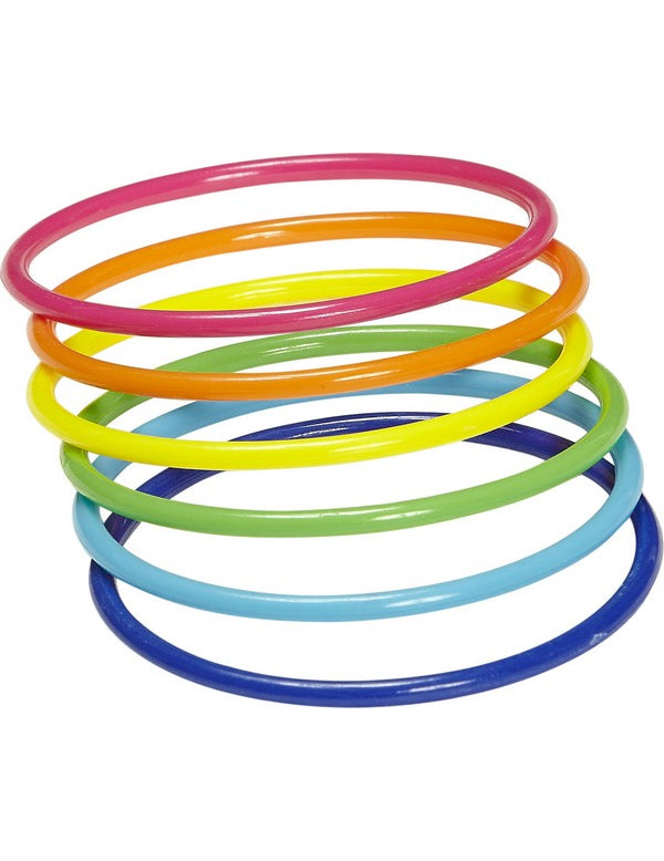 15 brățări fluorescente multicolore