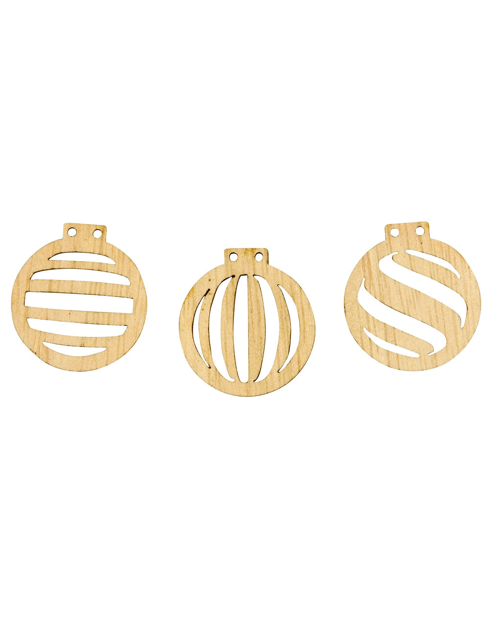 Confettis boules de Noël pour décoration de table en bois ajouré
