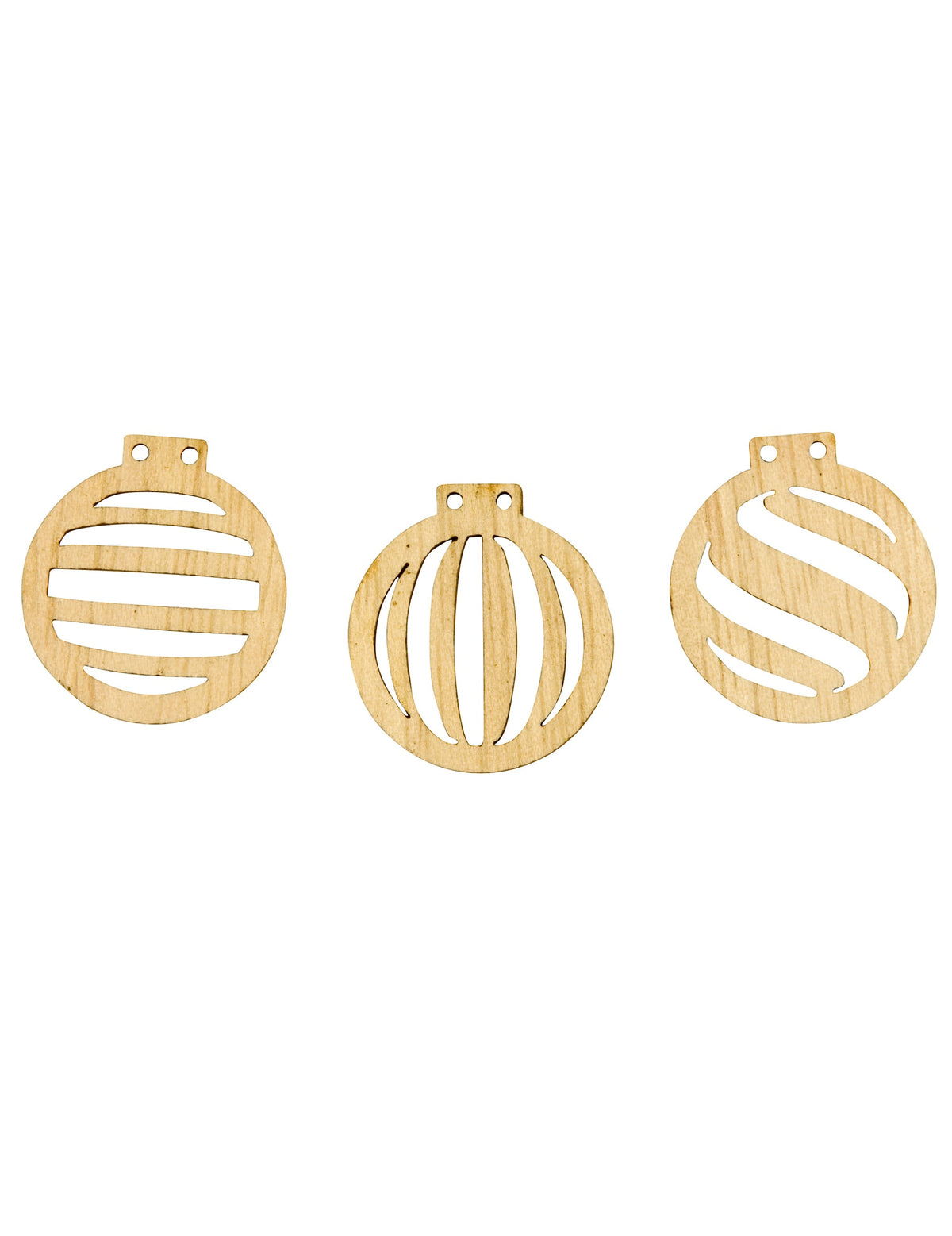 Confettis boules de Noël pour décoration de table en bois ajouré