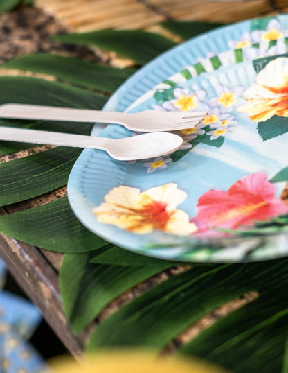 18 tacâmuri din lemn 16 cm