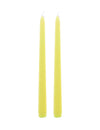 2 lumânări tip candelă galbene 25 cm