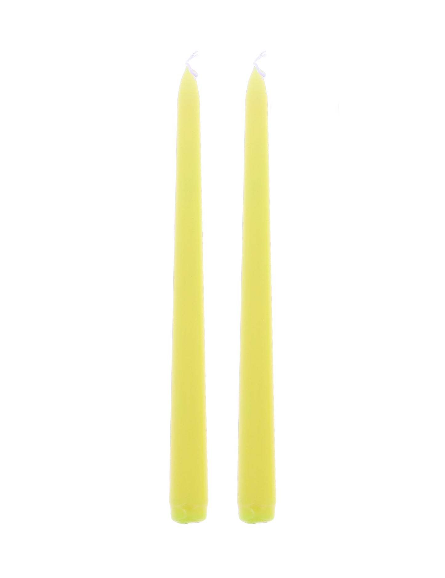 2 lumânări tip candelă galbene 25 cm