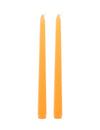 2 lumânări tip candelă portocalii 25 cm
