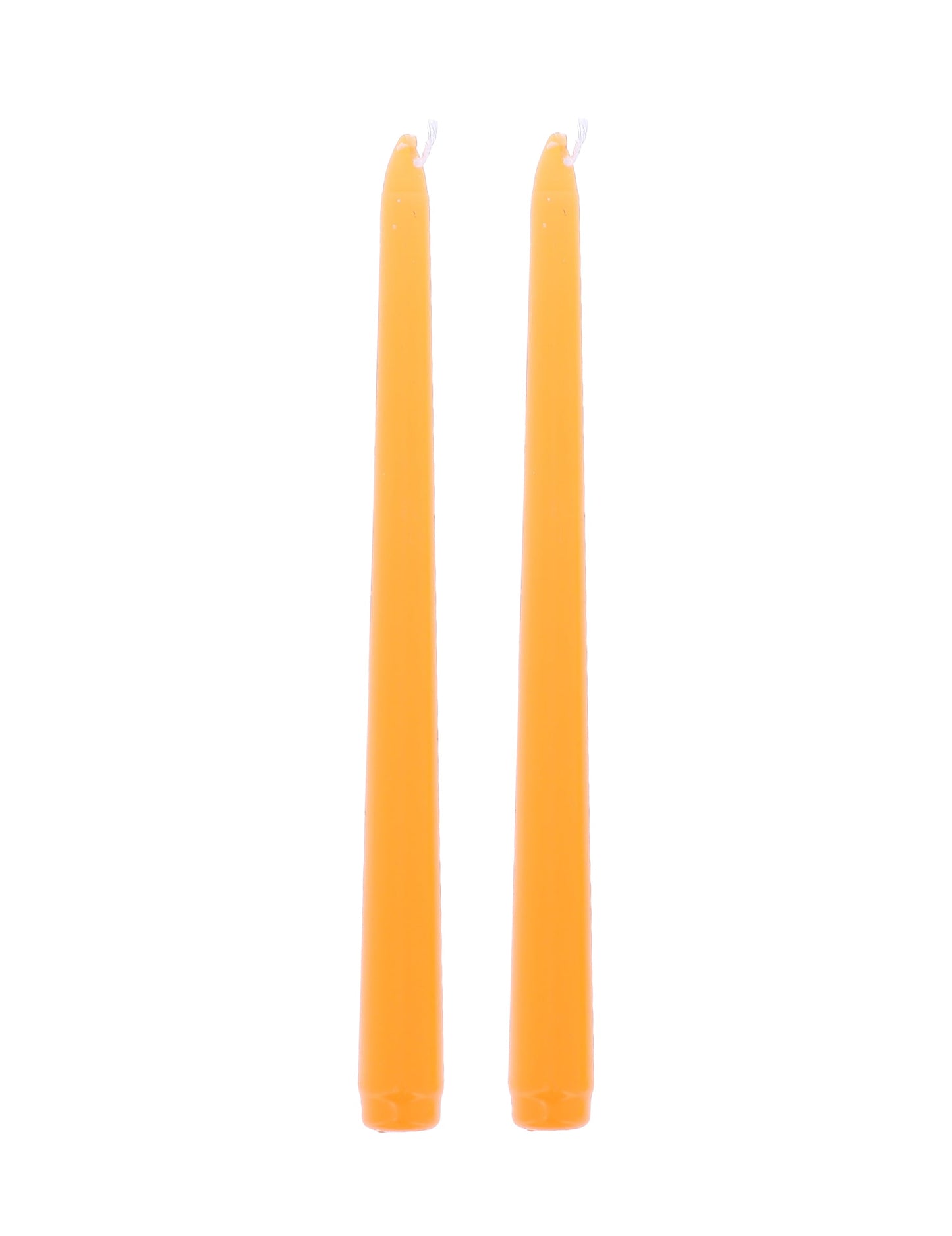 2 lumânări tip candelă portocalii 25 cm