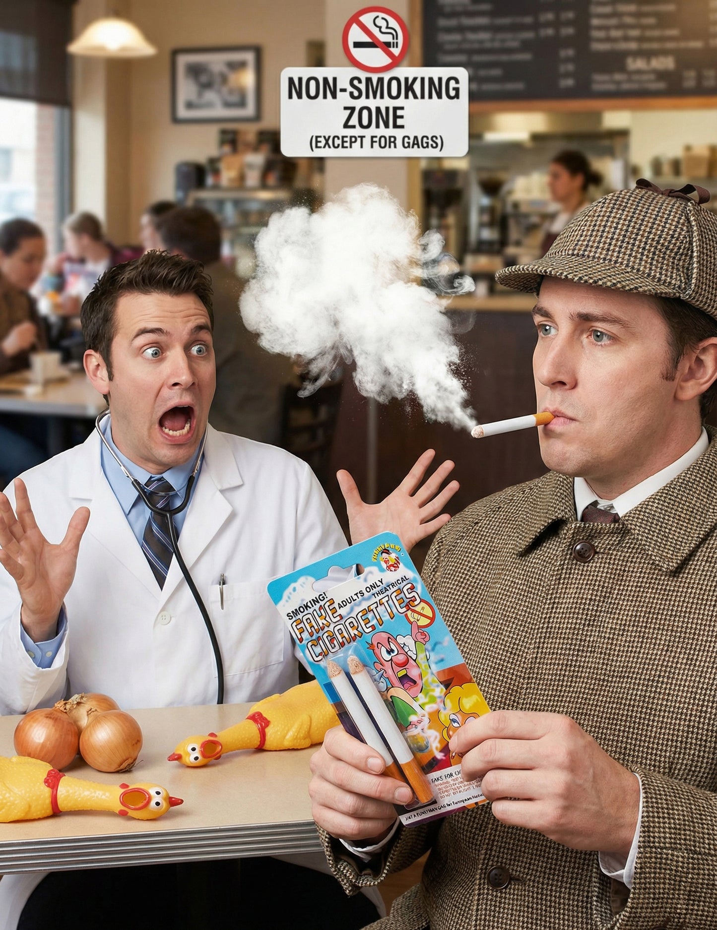 2 Țigări false care fumează - farse și păcăleli 