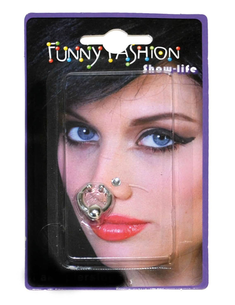2 piercing-uri false pentru nas pentru adult argintii