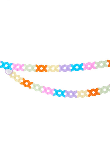2 ghirlande cu hârtie multicoloră 2,5 m