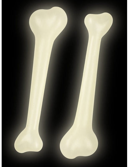 Effet lumineux dans l'obscurité du lot de 2 os phosphorescents