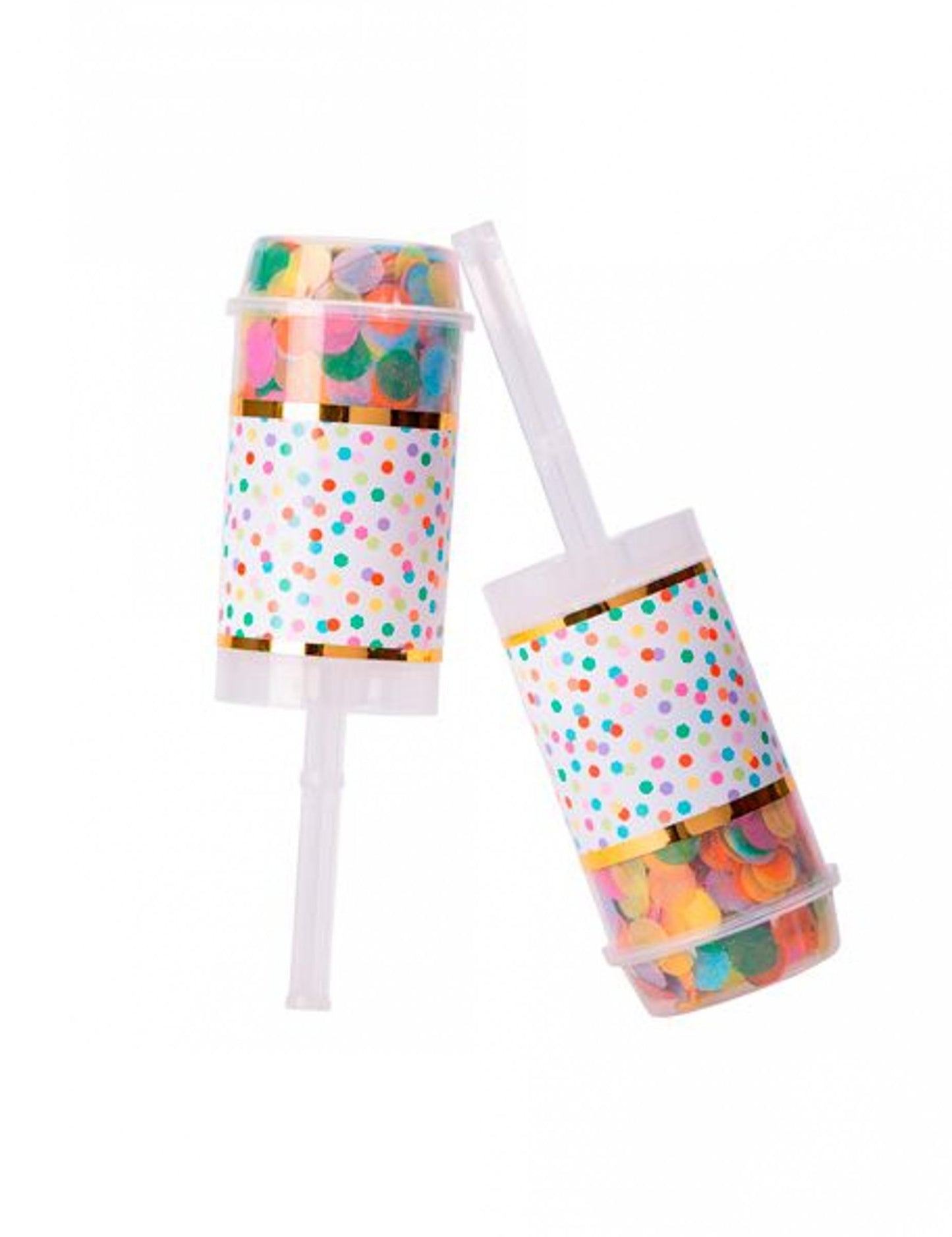 2 piruete confetti multicolore 7g 18 cm a împinge