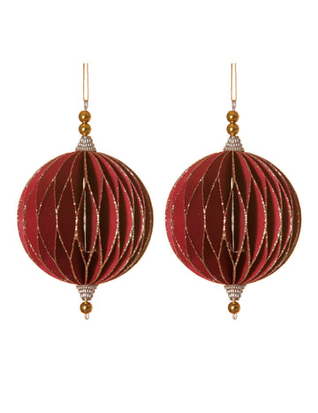 2 suspensii rotunde origami rotunde 13 cm