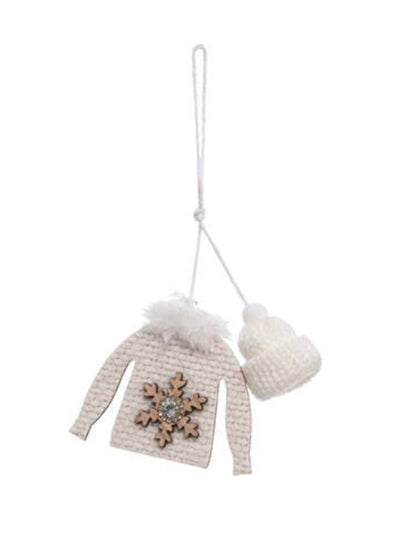 2 agrafe de pulovere de Crăciun 8 cm de lemn