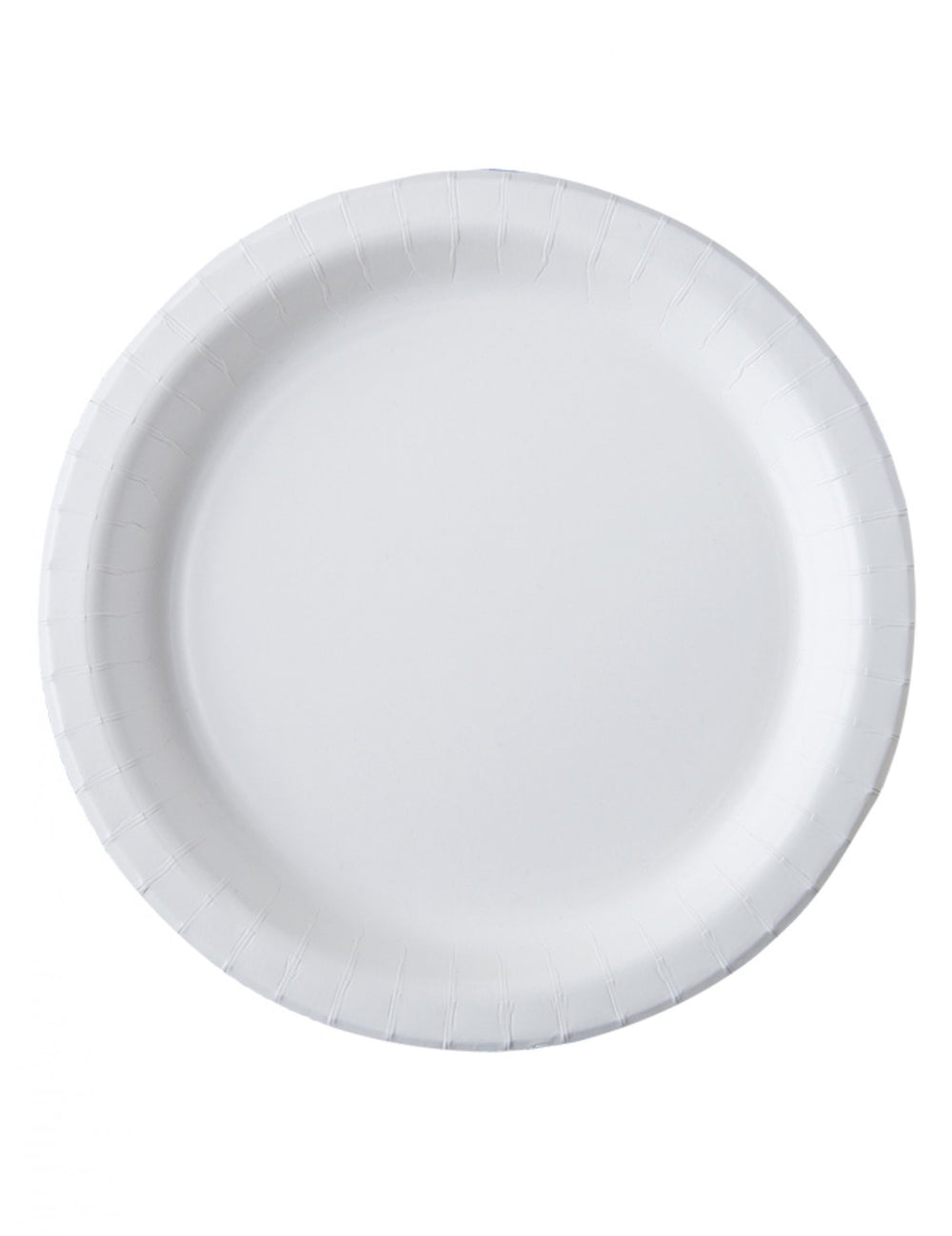 Assiettes en carton compostables pour fête blanc