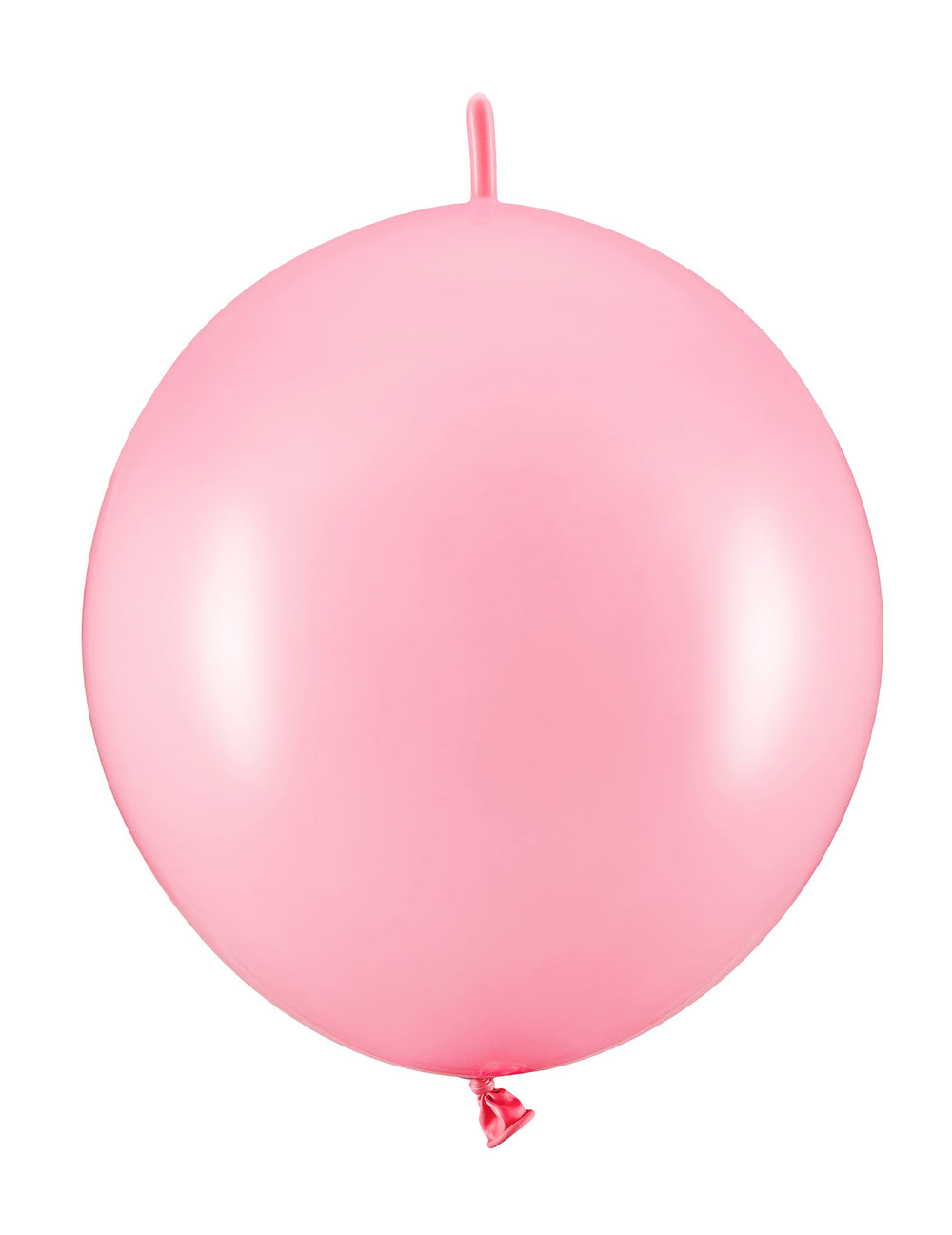 Gros plan du ballon des Ballons à relier rose pastel