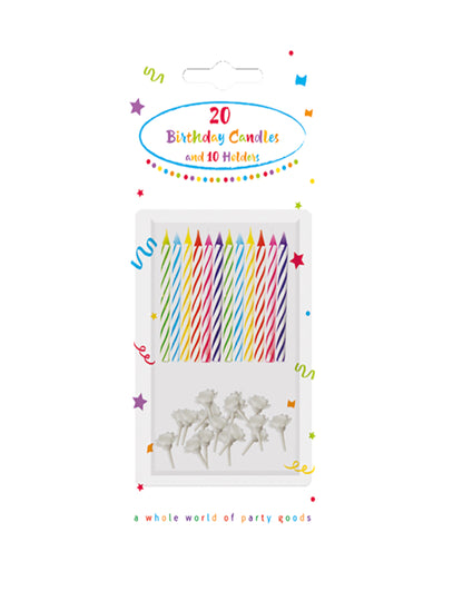20 de lumânări multicolore