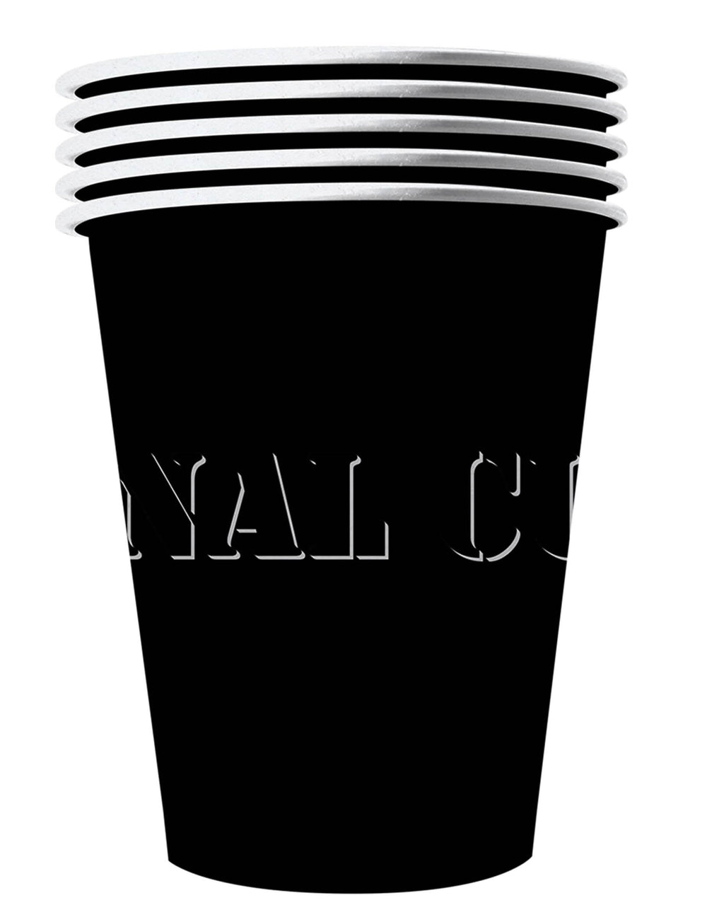 Pahare americane negre din carton reciclabil