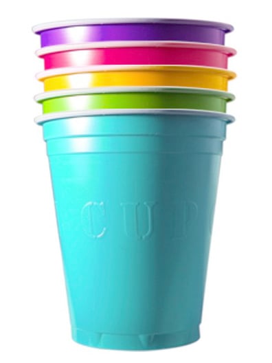 Gobelets américains Summer multicolores