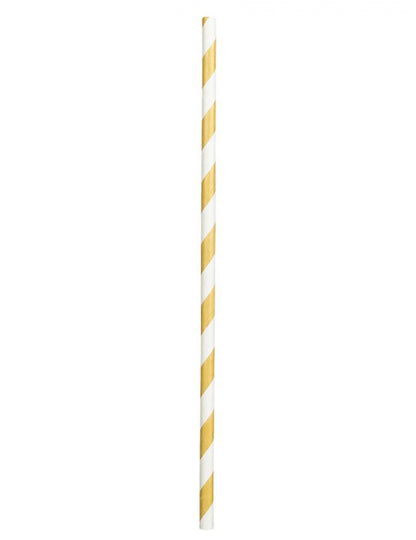 20 de paie de carton cu dungi aurite 20 cm