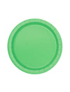 Assiettes en carton vert citron