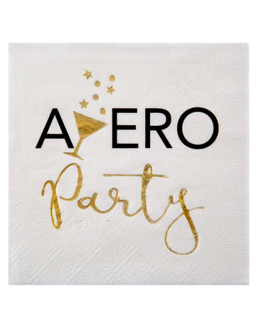 20 șervețele mici de hârtie albe și aurii pentru petrecere, 25 x 25 cm cm decorarea mesei