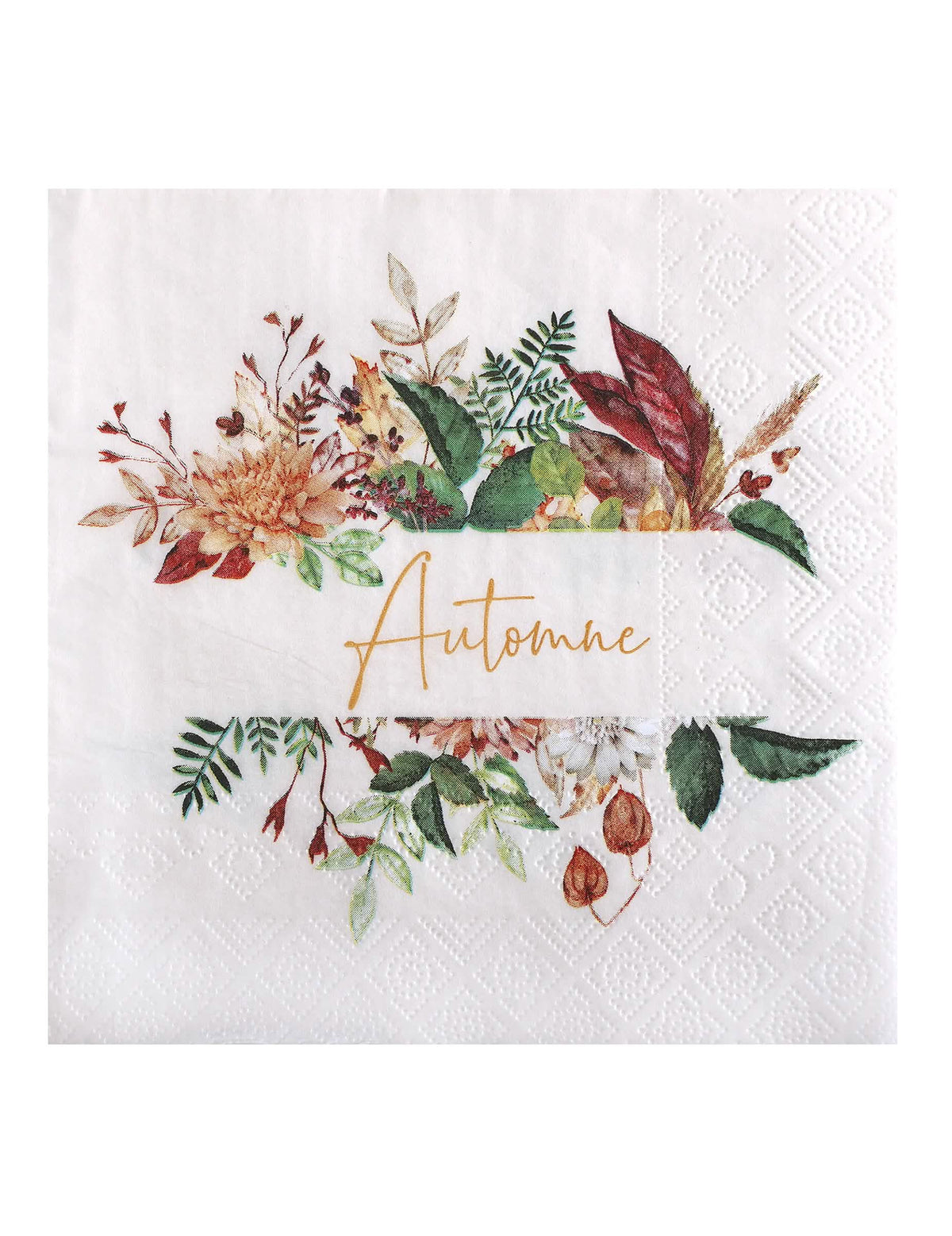 20 șervețele Toamnă Florală 33 x 33 cm