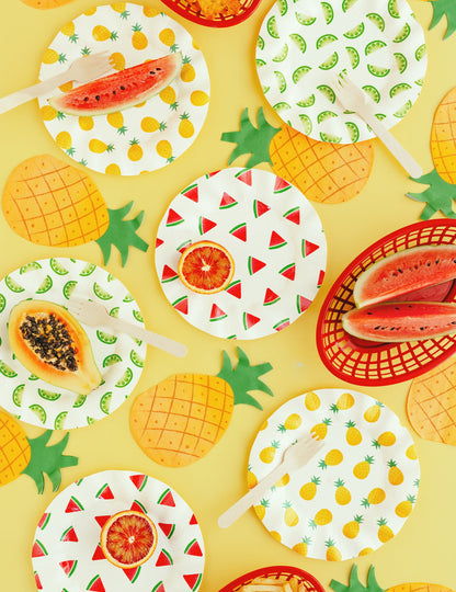 20 Șervețele de hârtie cu ananas 18,5 x 10,2 cm