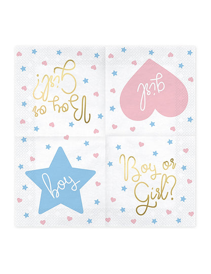 20 de șervețele în fete albe aurii de aur 33 x 33 cm