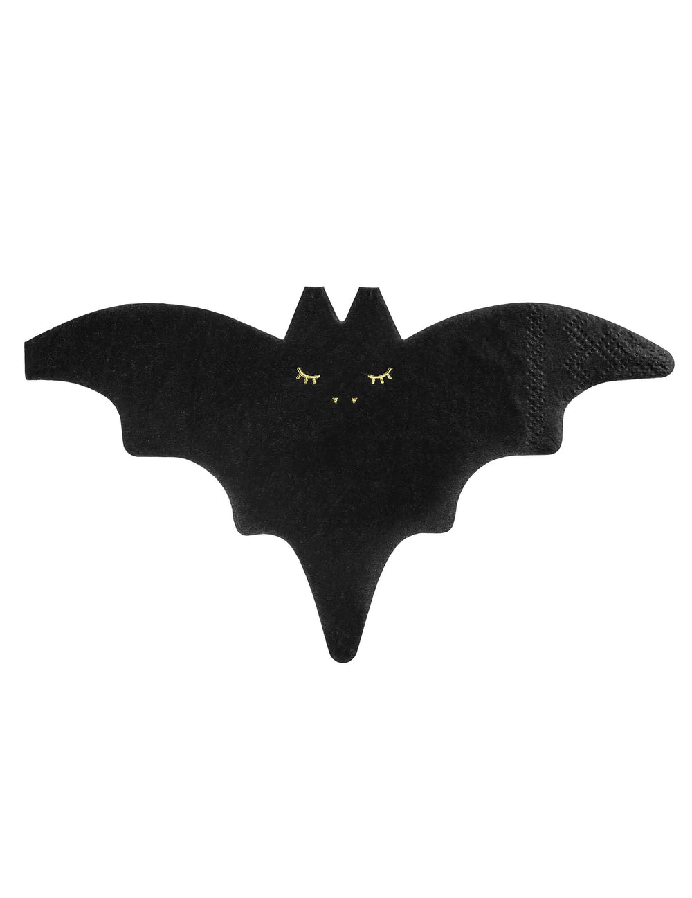 șervețele de hârtie cu liliac pentru halloween, negre și aurii
