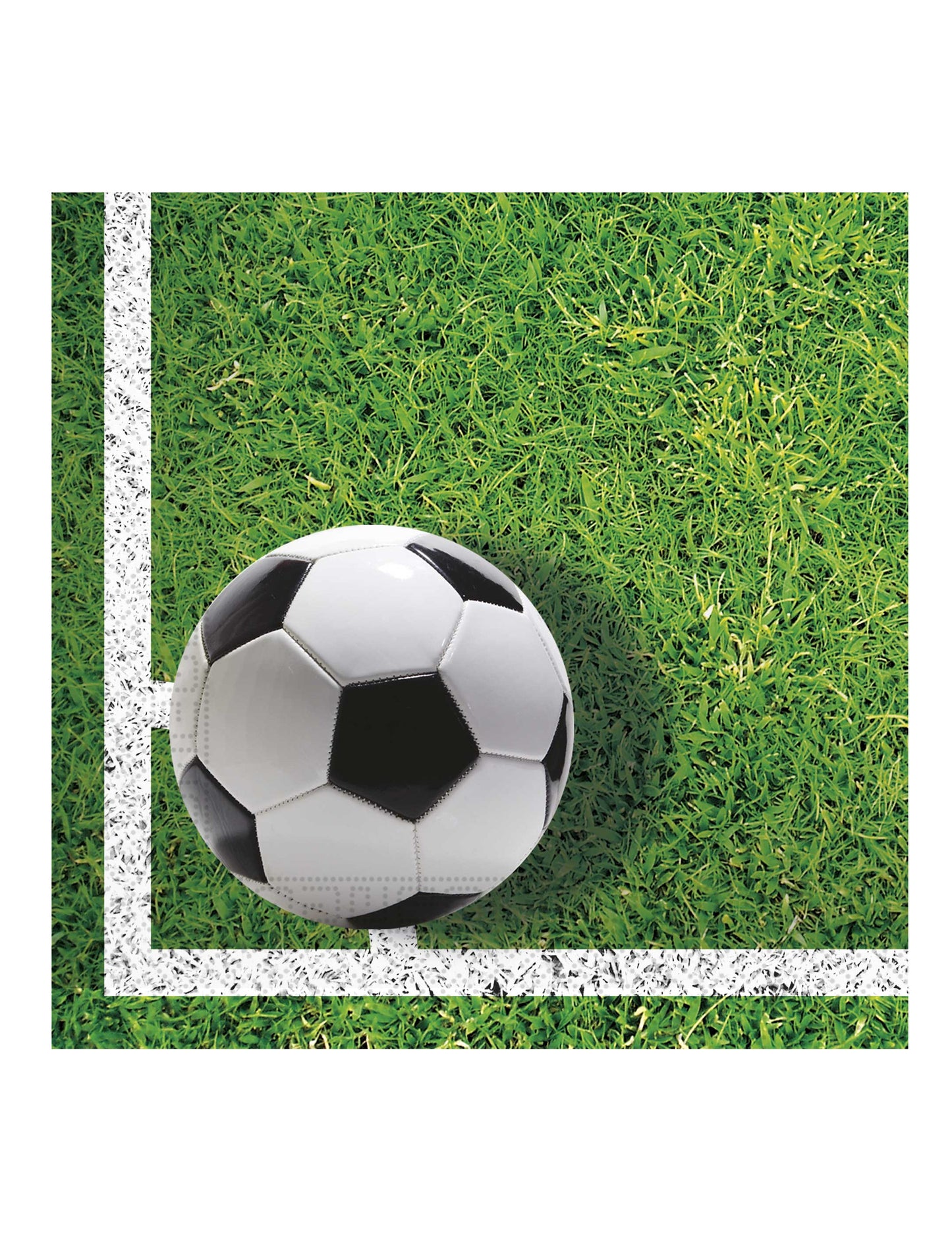 20 de șervețele din hârtie Football Party 33 x 33 cm teren de fotbal 