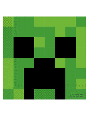 20 prosoape de hârtie Minecraft 33x33cm