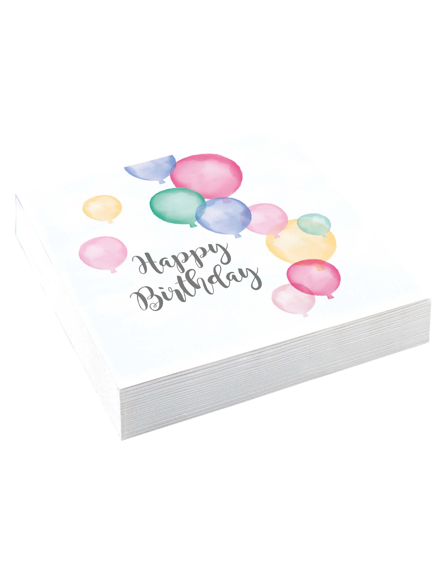 20 șervețele de hârtie, la mulți ani, baloane pastelate, 33 x 33 cm pentru ziua de naștere