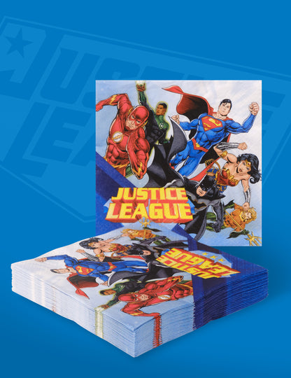 20 șervețele de hârtie Liga Dreptății™ 33 x 33 cm