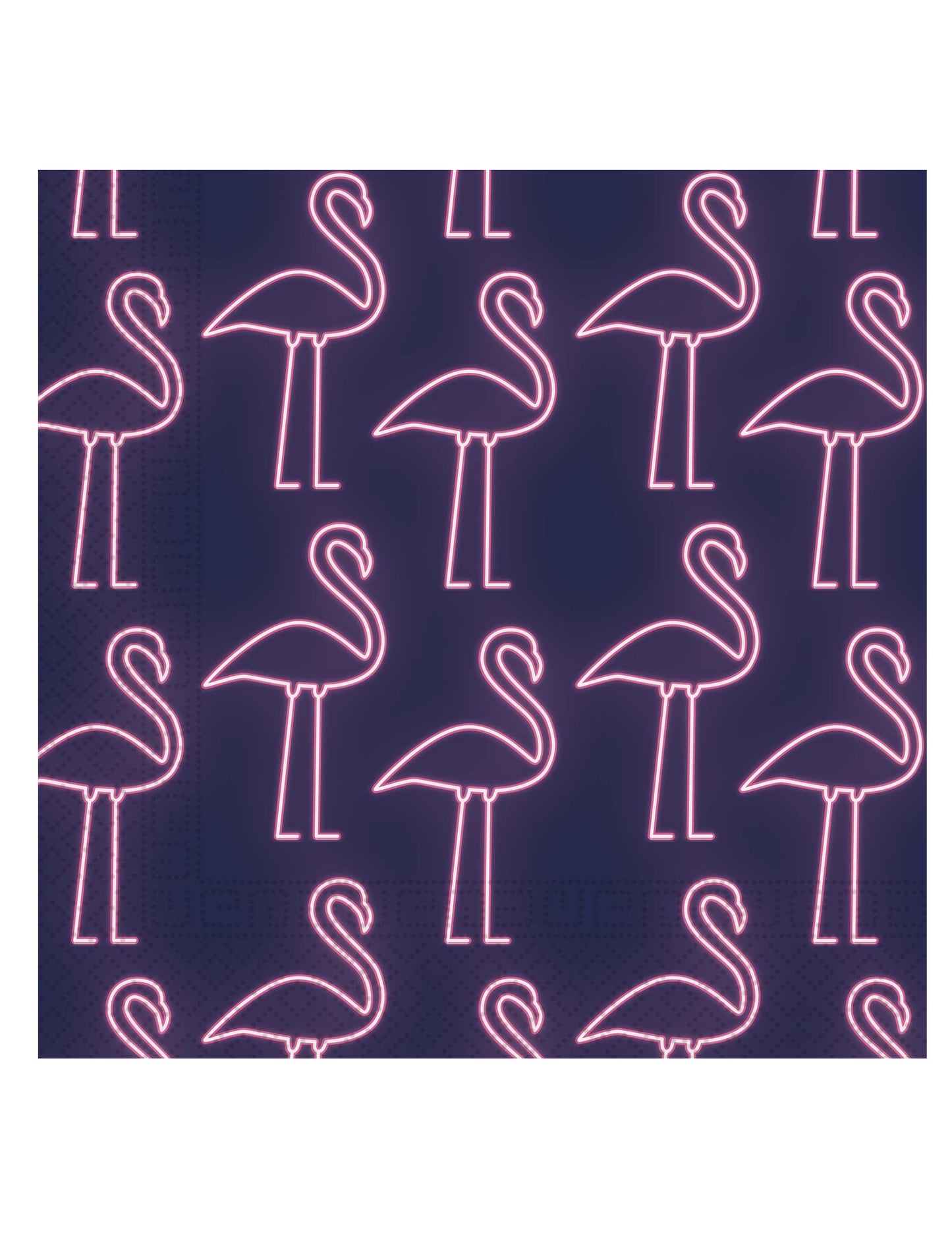 20 șervețele de hârtie neon 33 x 33 cm flamingi roz