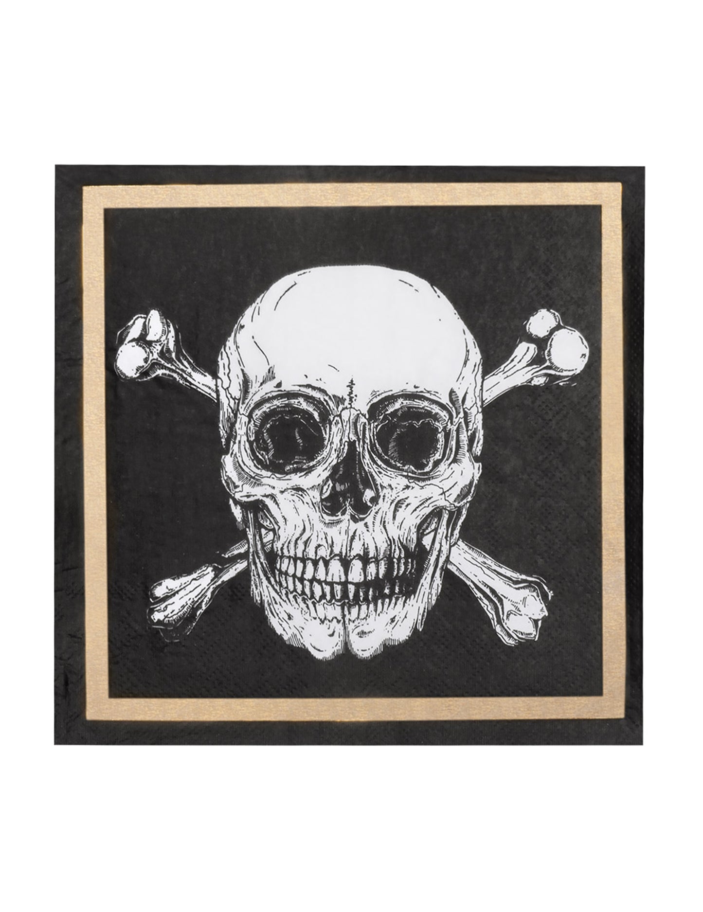 20 prosoape de hârtie pirat Jolly Roger 33 x 33 cm