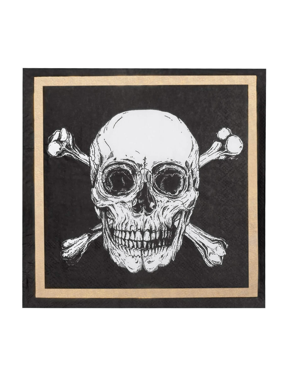 Detaliu al modelului cu cap de mort al șervețelelor de hârtie Pirate Jolly Roger