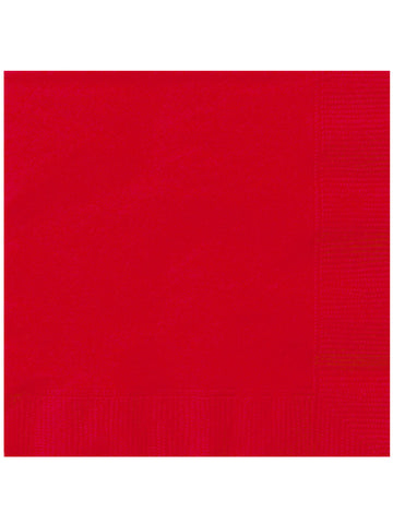 20 prosoape de hârtie roșie 33 x 33 cm
