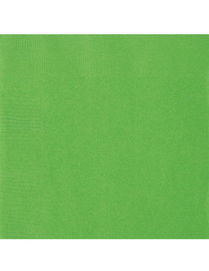 20 prosoape de hârtie verde de lămâie 33 x 33 cm