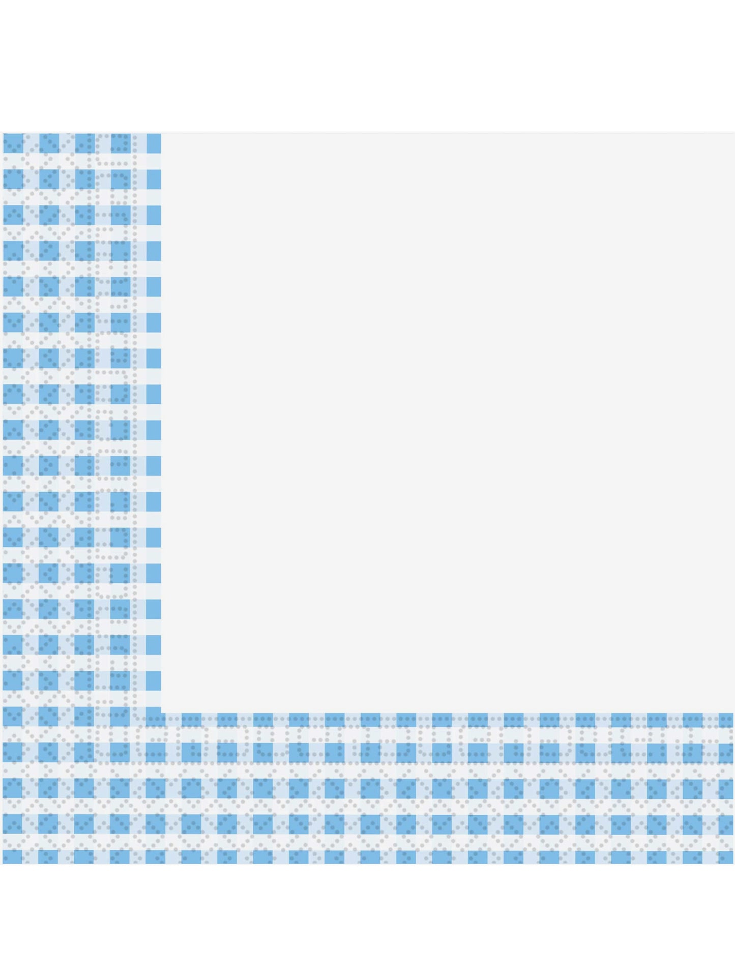 20 șervețele de hârtie cartofi albastru deschis și alb, 33 x 33 cm pentru ziua de naștere