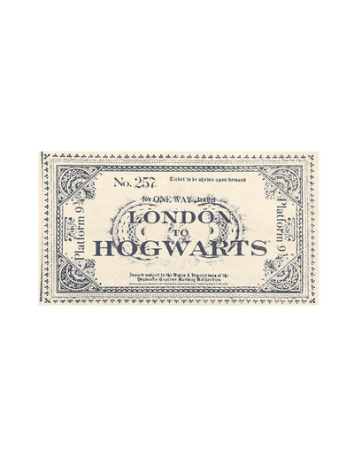 20 Șervețele Harry Potter™ Bilet Londra spre Hogwarts 33 x 40 cm