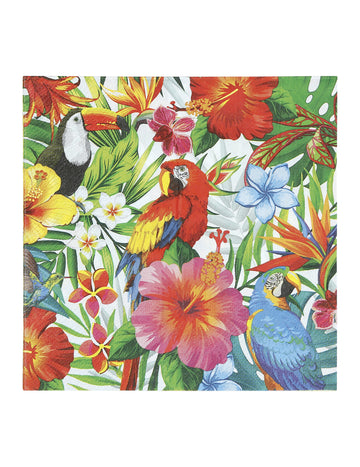 20 șervețele de păsări tropicale 33 cm