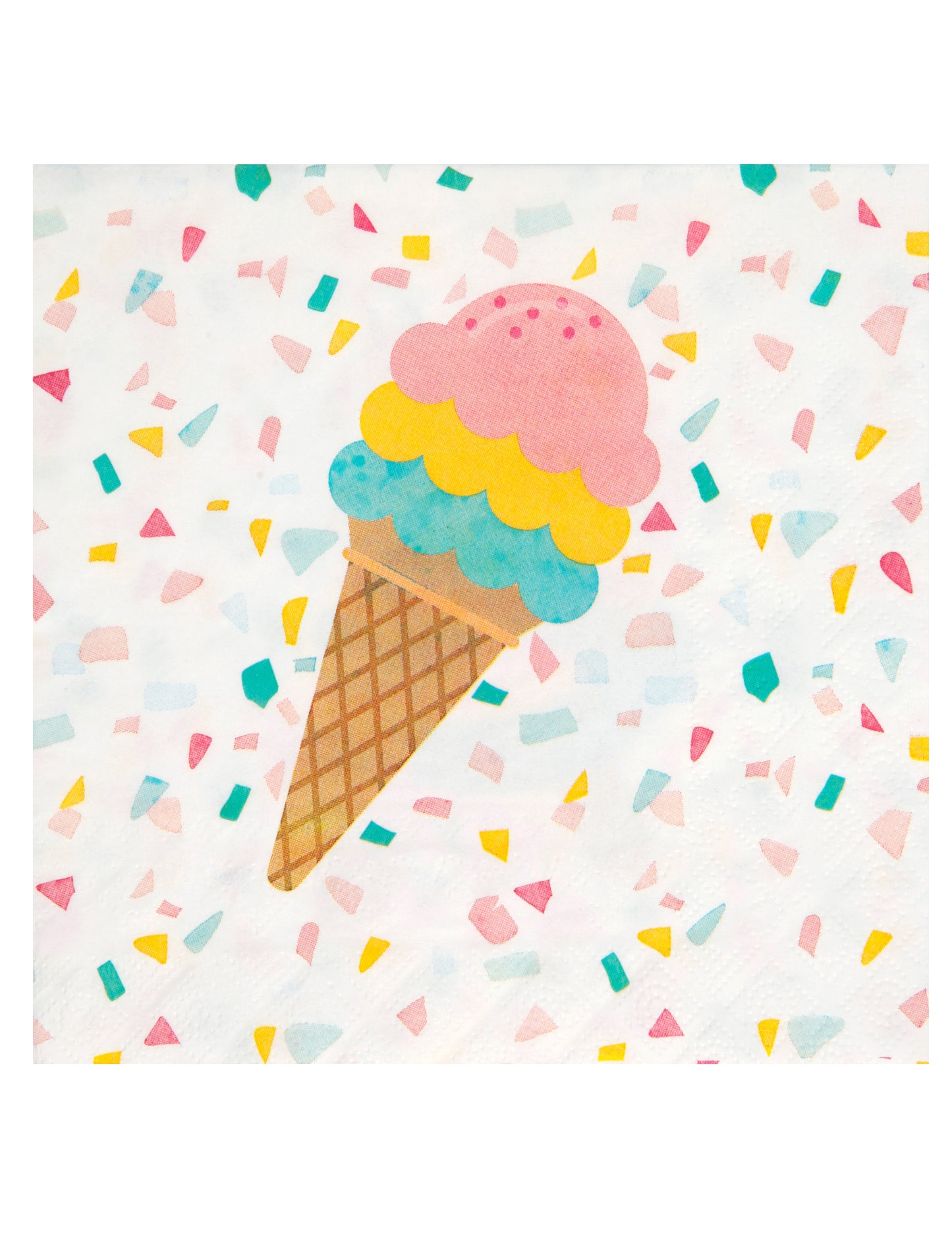 20 serviettes papier summer smoothie 33 x 33 cm glace gourmande