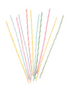 Bougies spirales effet mikado pour gâteau d'anniversaire colorées