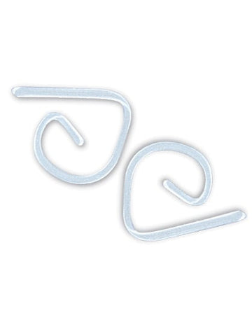 24 clipuri transparente de masă din plastic 5 x 5 cm